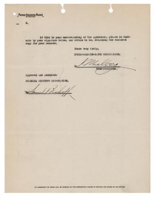 Lot #1772 Irving Thalberg Document Signed