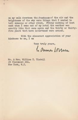 Lot #1574 Wallace Stevens Typed Letter Signed - Image 2