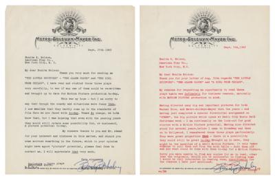 Lot #1688 Busby Berkeley (2) Typed Letters Signed