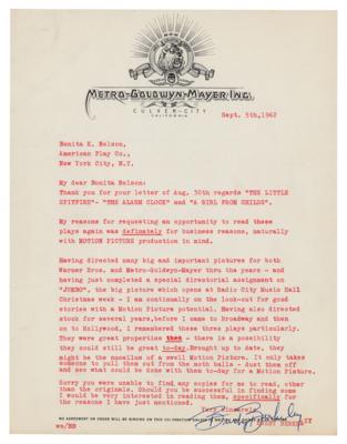 Lot #1688 Busby Berkeley (2) Typed Letters Signed - Image 2