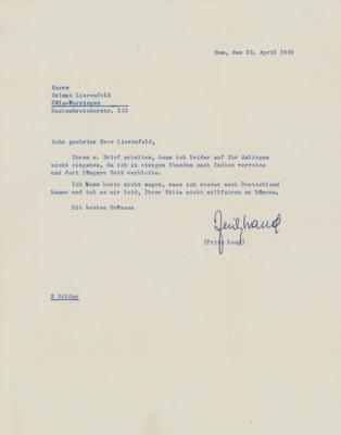 Lot #1735 Fritz Lang (2) Typed Letters Signed - Image 2