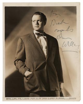 Lot #1673 Orson Welles Signed Photograph