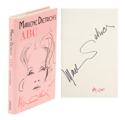 Lot #1703 Marlene Dietrich Signed Book