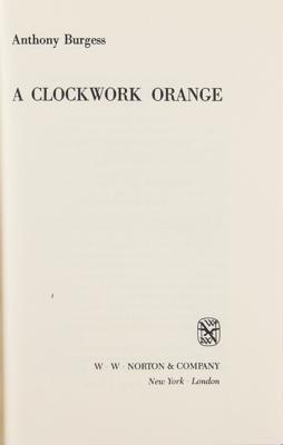 Lot #1523 Anthony Burgess: A Clock Orange (2) American First Editions - 1963 and 1967 - Image 2
