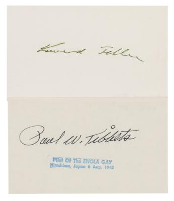 Lot #1251 Manhattan Project: Edward Teller and Paul Tibbets Signatures