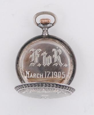Lot #1010 Eleanor Roosevelt's Sterling Silver Pendant Watch Given to Her By FDR - Image 4