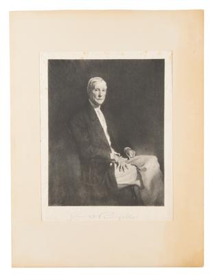 Lot #1093 John D. Rockefeller Signed Engraved Print - Image 2