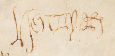 Lot #1110 King Henry VIII Document Signed - Image 2