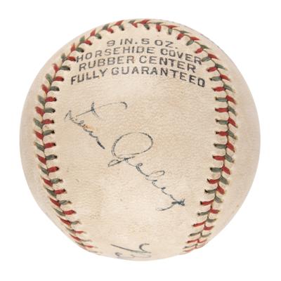 Lot #1806 Babe Ruth and Lou Gehrig Signed Baseball - Image 2