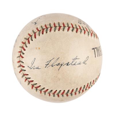 Lot #1806 Babe Ruth and Lou Gehrig Signed Baseball - Image 4