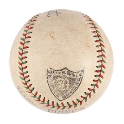 Lot #1806 Babe Ruth and Lou Gehrig Signed Baseball - Image 5