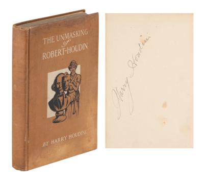 Lot #1662 Harry Houdini Signed Book