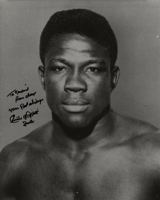 Lot #1934 Boxing: Willie Pep, Emile Griffith, and Chuck Wepner (3) Signed Oversized Photographs - Image 2