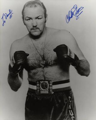 Lot #1934 Boxing: Willie Pep, Emile Griffith, and Chuck Wepner (3) Signed Oversized Photographs - Image 3