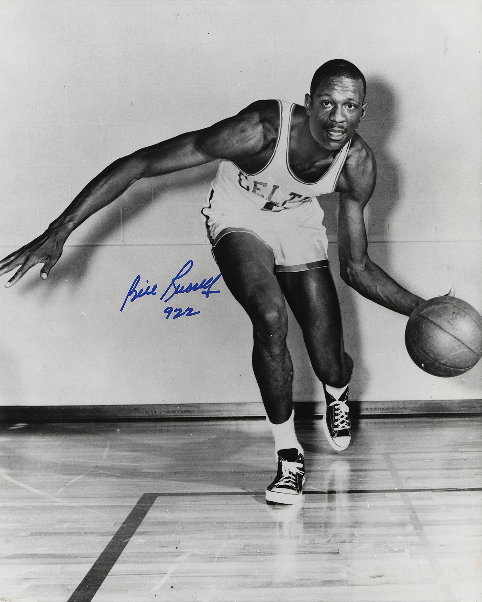 Bill Russell Signed Autographed Framed 16x20 Photo PSA Authentication  4A31447