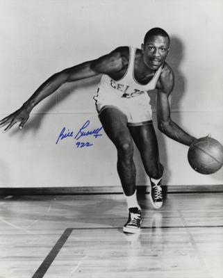 Lot #1996 Bill Russell Signed Oversized Photograph - Image 1