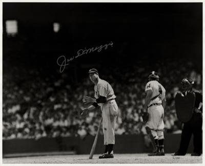 Lot #1946 Joe DiMaggio Signed Oversized Photograph