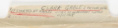 Lot #1713 Clark Gable Document Signed - Image 3