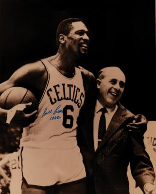 Lot #1997 Bill Russell and Red Auerbach Signed Photograph - Image 1