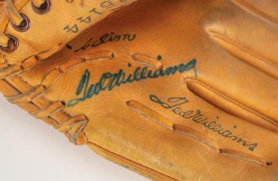 Lot #2014 Ted Williams Signed Baseball Glove - Image 2