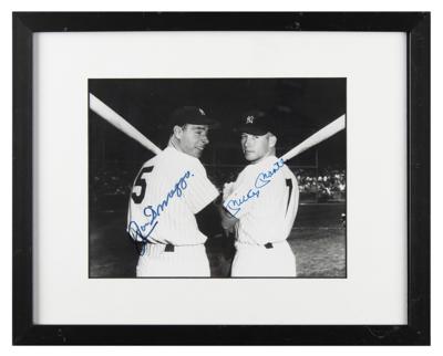 Lot #1974 Mickey Mantle and Joe DiMaggio Signed Photograph - Image 2