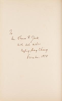 Lot #1103 Madame Chiang Kai-shek Signed Book - Image 2