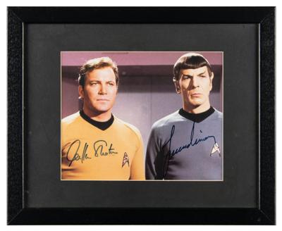Lot #1764 Star Trek: William Shatner and Leonard Nimoy Signed Photograph - Image 2