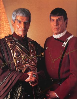 Lot #1763 Star Trek: Leonard Nimoy and Mark Lenard Signed Photograph