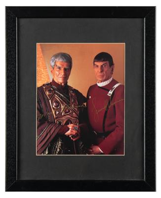 Lot #1763 Star Trek: Leonard Nimoy and Mark Lenard Signed Photograph - Image 2