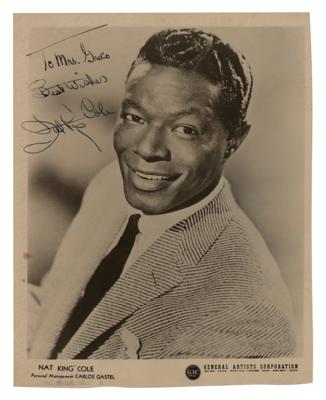 Lot #1614 Nat King Cole Signed Photograph