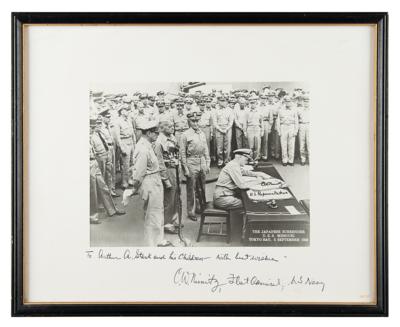 Lot #1241 Chester Nimitz Signed Photograph - Image 2