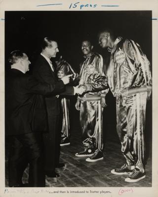Lot #1196 Prince Philip and the Harlem Globetrotters Original Photograph