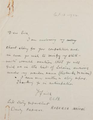 Lot #1119 Titanic: Roberta Maioni Autograph Letter Signed with Typescript - Image 2