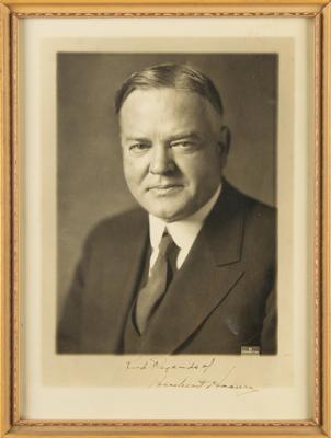 Lot #1045 Herbert Hoover Signed Photograph - Image 2