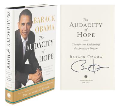Lot #1058 Barack Obama Signed Book