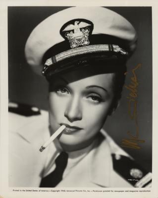 Lot #1704 Marlene Dietrich Signed Photograph