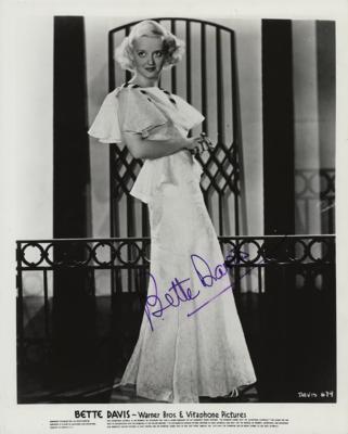 Lot #1701 Bette Davis Signed Photograph