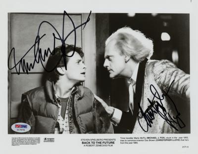 Lot #1712 Michael J. Fox and Christopher Lloyd Signed Photograph