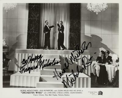 Lot #1747 Nicholas Brothers Signed Photograph