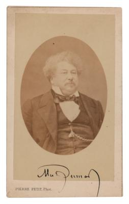 Lot #1502 Alexandre Dumas, pere Signed Photograph