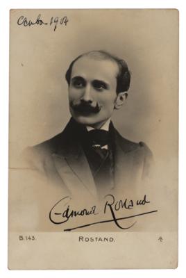 Lot #1565 Edmond Rostand Signed Photograph