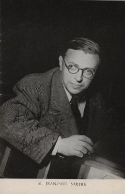 Lot #1512 Jean-Paul Sartre Signed Program - Image 2