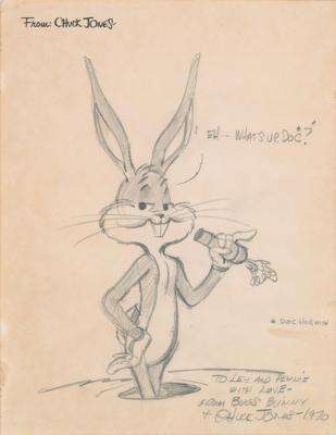 Lot #1396 Chuck Jones Original Sketch of Bugs Bunny