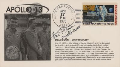Lot #1281 Fred Haise Signed Recovery Cover