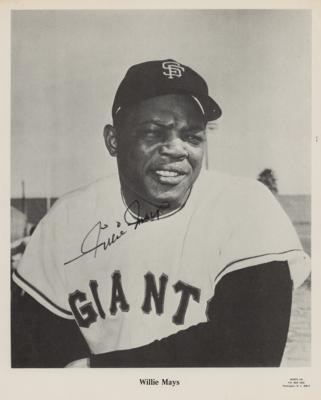 Lot #1976 Willie Mays Signed Photograph - Image 1
