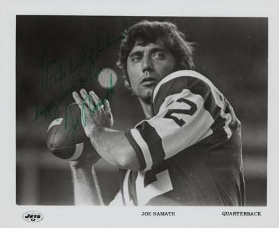 Lot #1978 Joe Namath Signed Photograph - Image 1