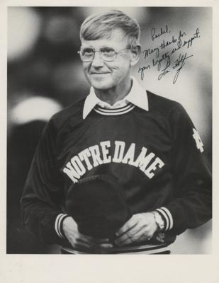 Lot #1962 Lou Holtz Signed Photograph - Image 1