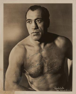 Lot #1939 Primo Carnera Signed Photograph - Image 1