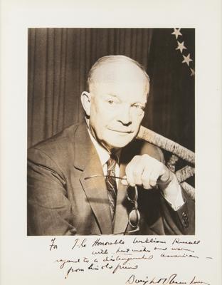 Lot #1016 Dwight D. Eisenhower Signed Oversized Photograph