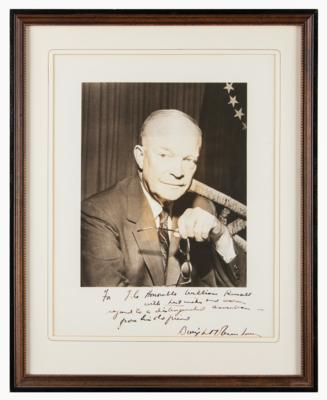 Lot #1016 Dwight D. Eisenhower Signed Oversized Photograph - Image 2
